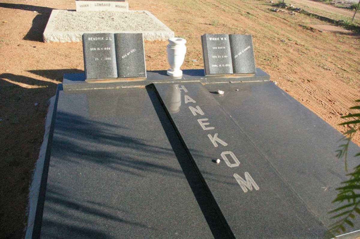 HANEKOM Hendrik J.L. 1899-1980 &amp; Winnie W.H. NOETH 1911-1974