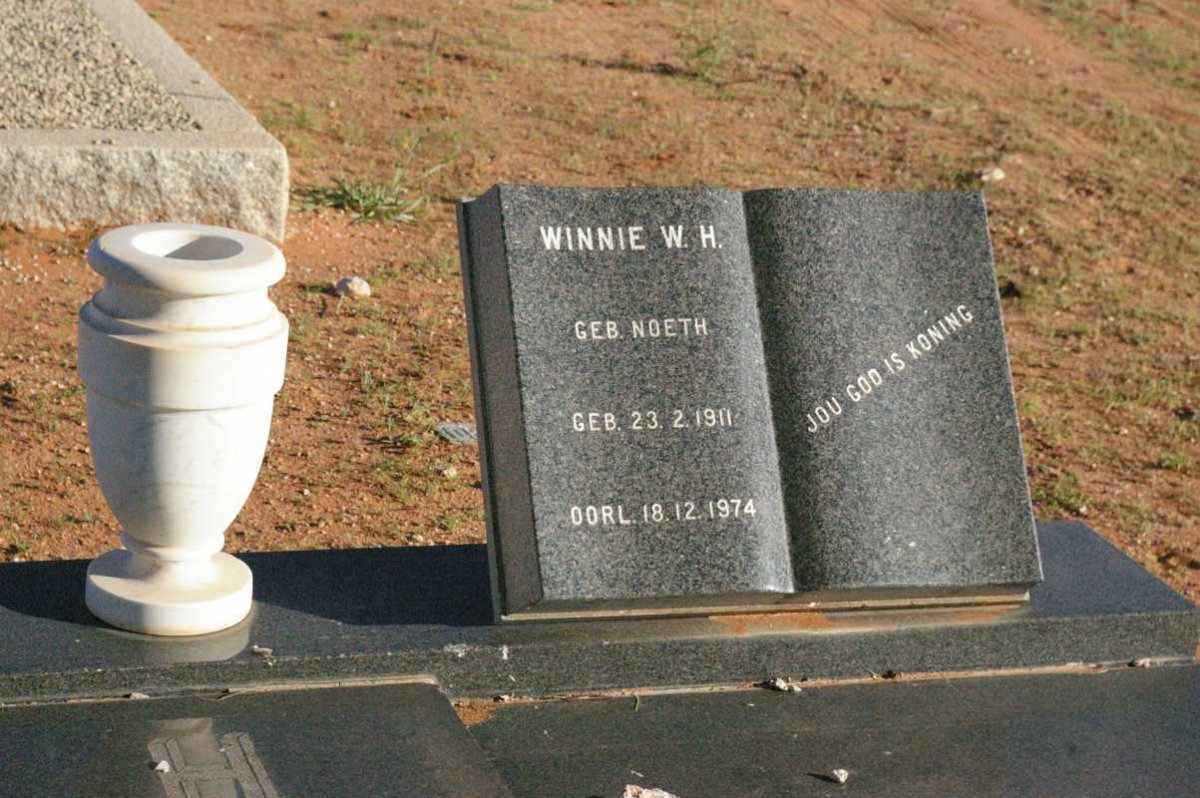 HANEKOM Winnie W.H. nee NOETH 1911-1974