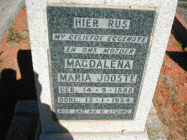 JOOSTE Magdalena Maria 1888-1954