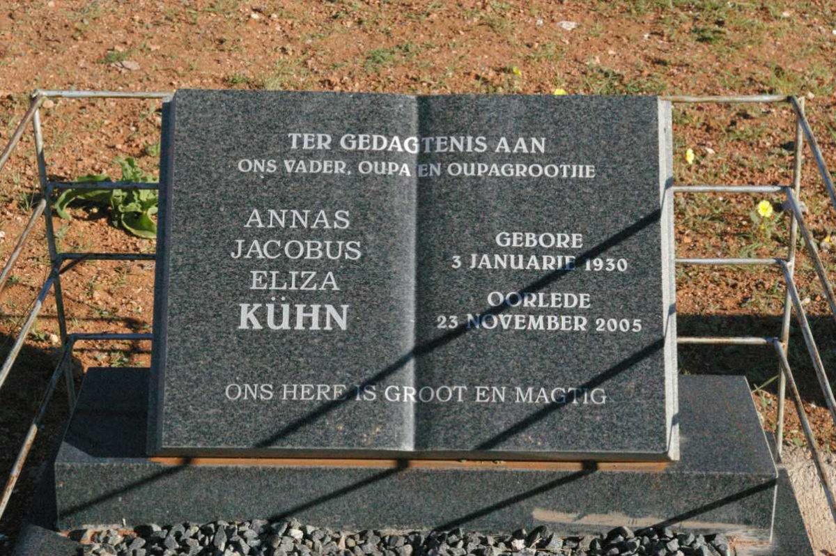 KUHN Annas Jacobus Eliza 1930-2005