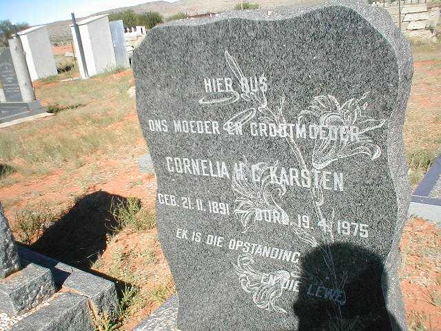 KARSTEN Cornelia H. C. 1891-1975