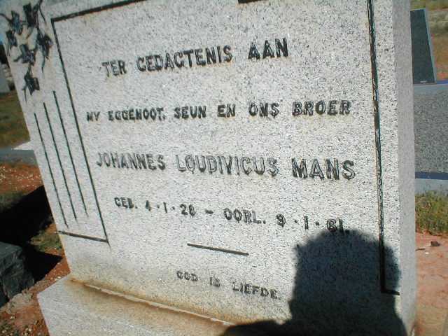 MANS Johannes Loudivicus 1928-1961
