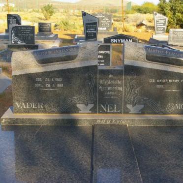 NEL Petrus Johannes 1903-1968 &amp; Martha Elizabeth VAN DER MERWE 1913-