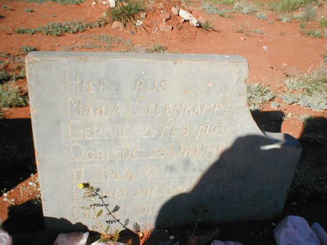 STEENKAMP Maria 1903-198?