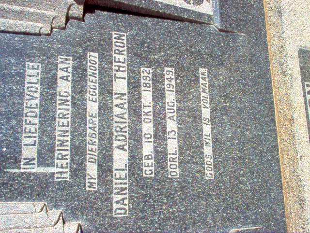 THERON Daniel Adriaan 1892-1949