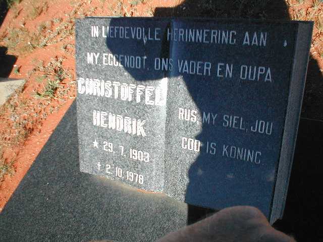 ? Christoffel Hendrik 1903-1978