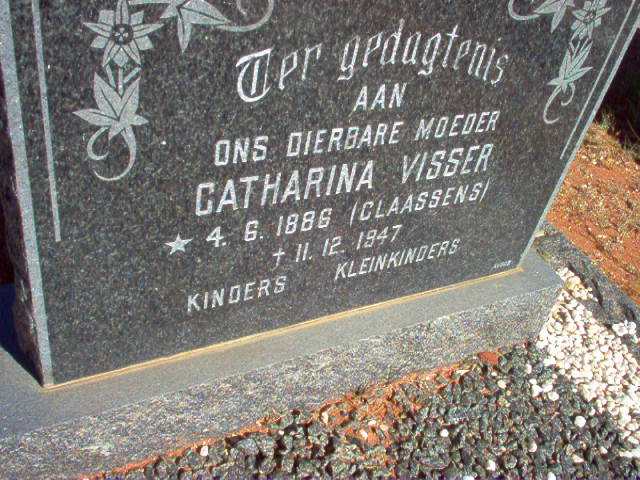 VISSER Catharina nee CLAASSENS 1886-1947