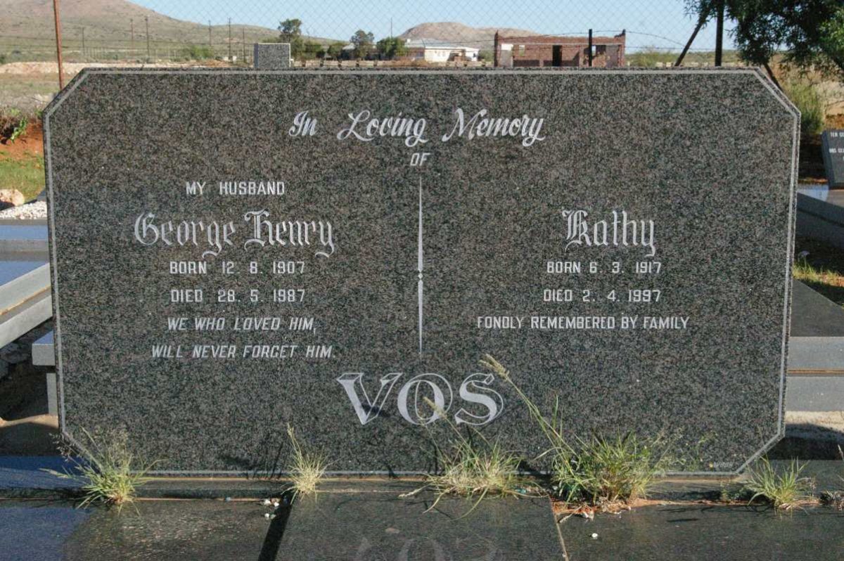 VOS George Henry 1907-1987 &amp; Kathy 1917-1997