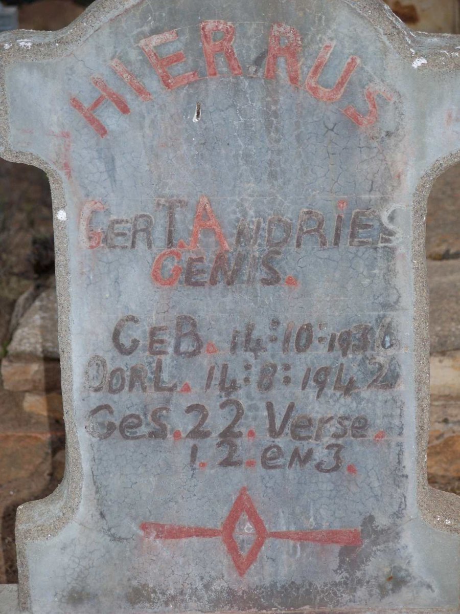 GENIS Gert Andries 1936-1942