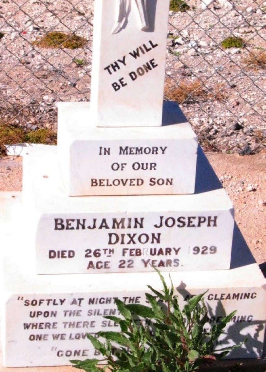 DIXON Benjamin Joseph -1929