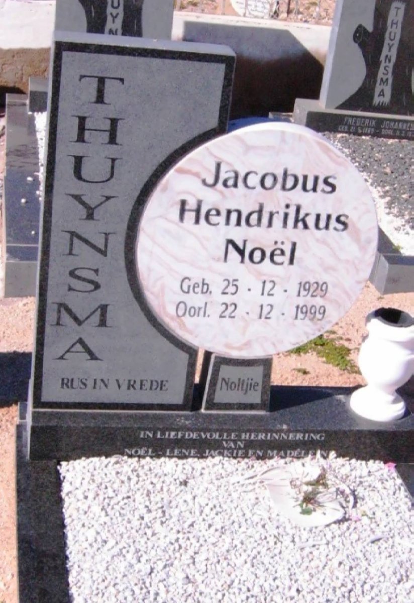 THUYNSMA Jacobus Hendrikus Noël 1929-1999
