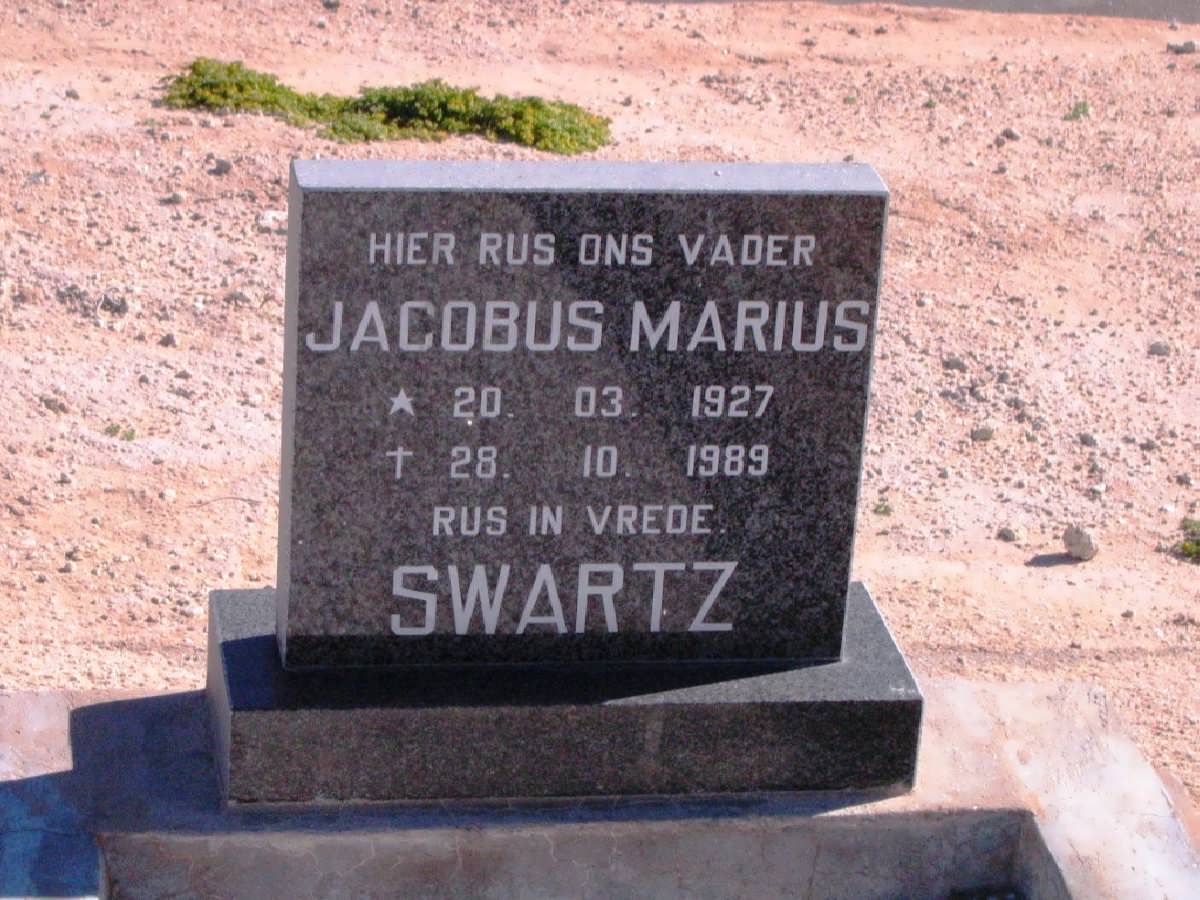 SWARTZ Jacobus Marius 1927-1989