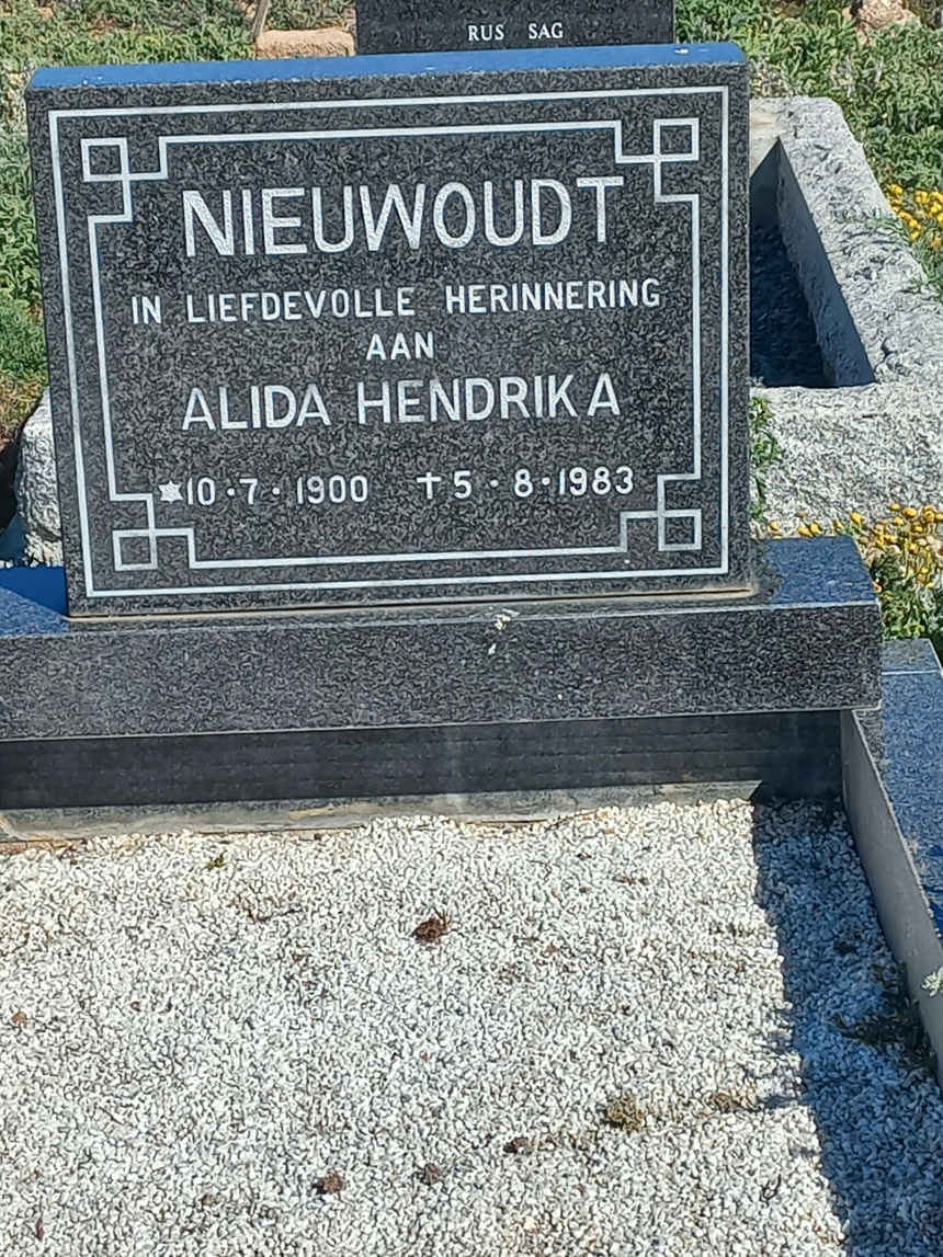 NIEUWOUDT Alida Hendrika 1900-1983