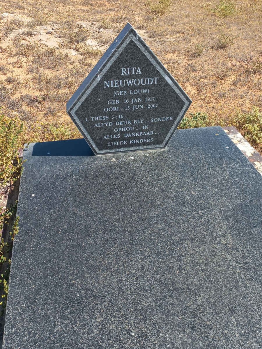 NIEUWOUDT Rita nee LOUW 1917-2007