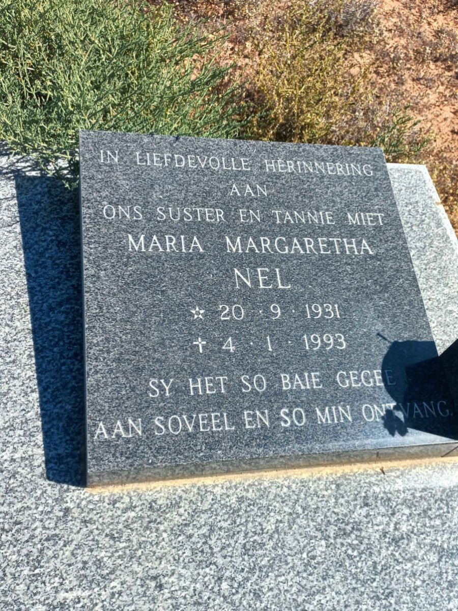 NEL Maria Margaretha 1931-1993