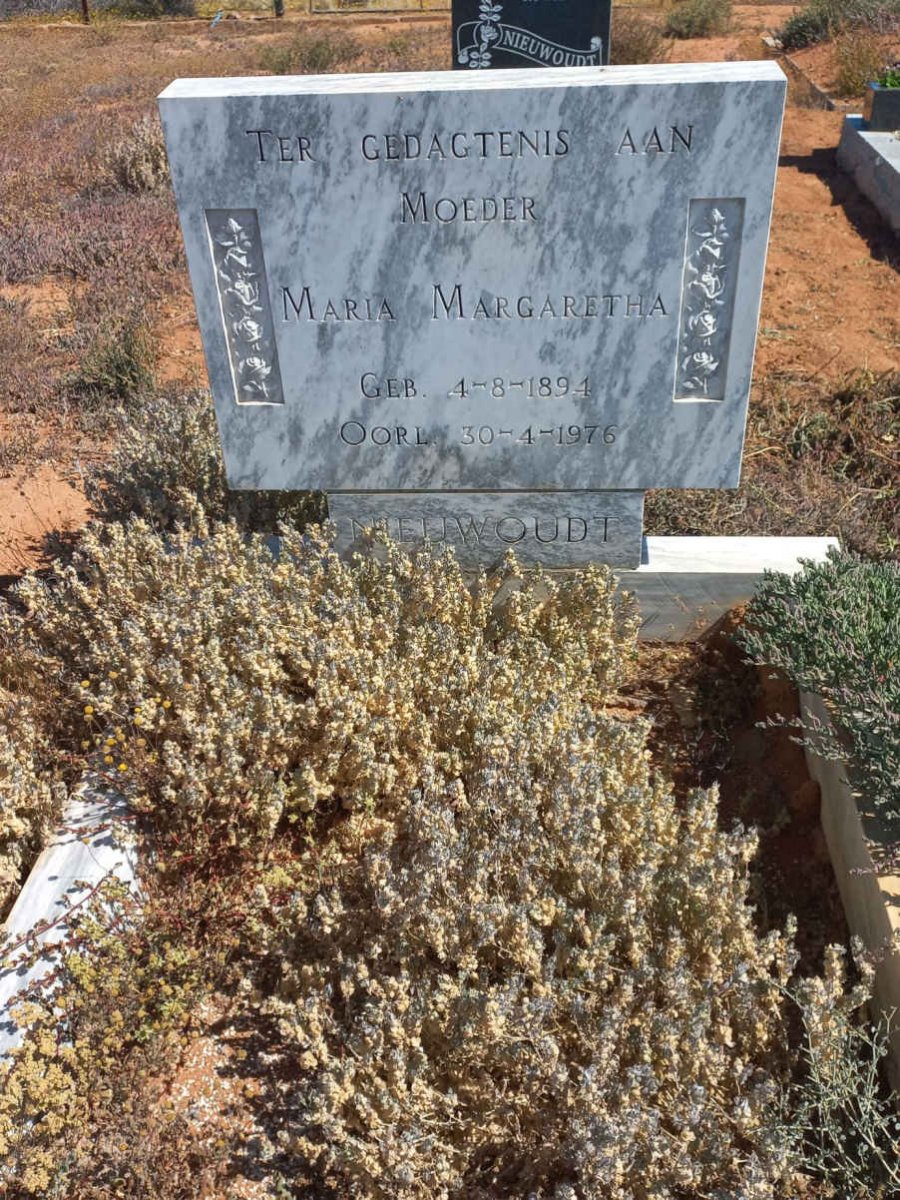 NIEUWOUDT Maria Margaretha 1894-1976