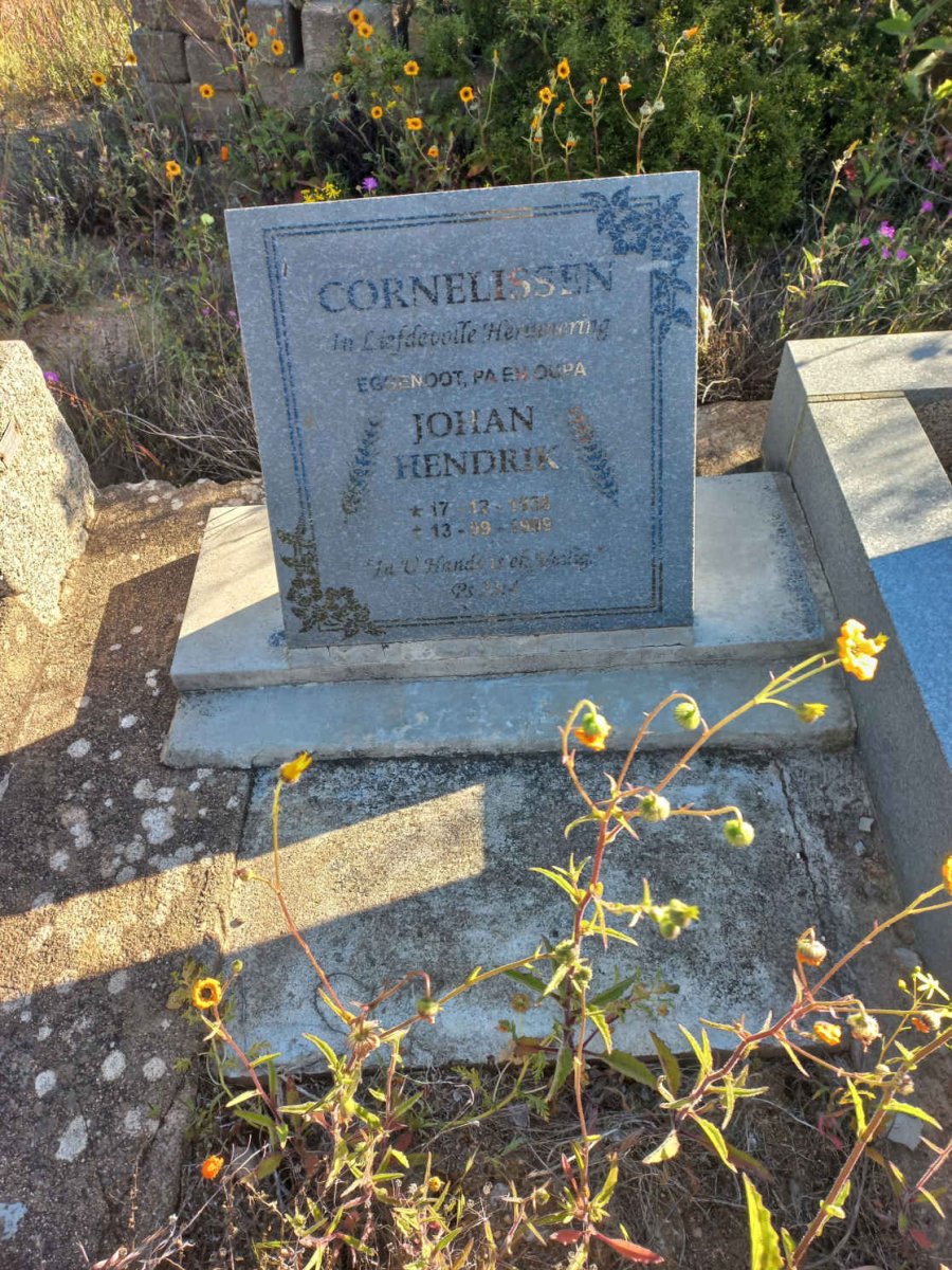 CORNELISSEN Johan Hendrik 1938-1999