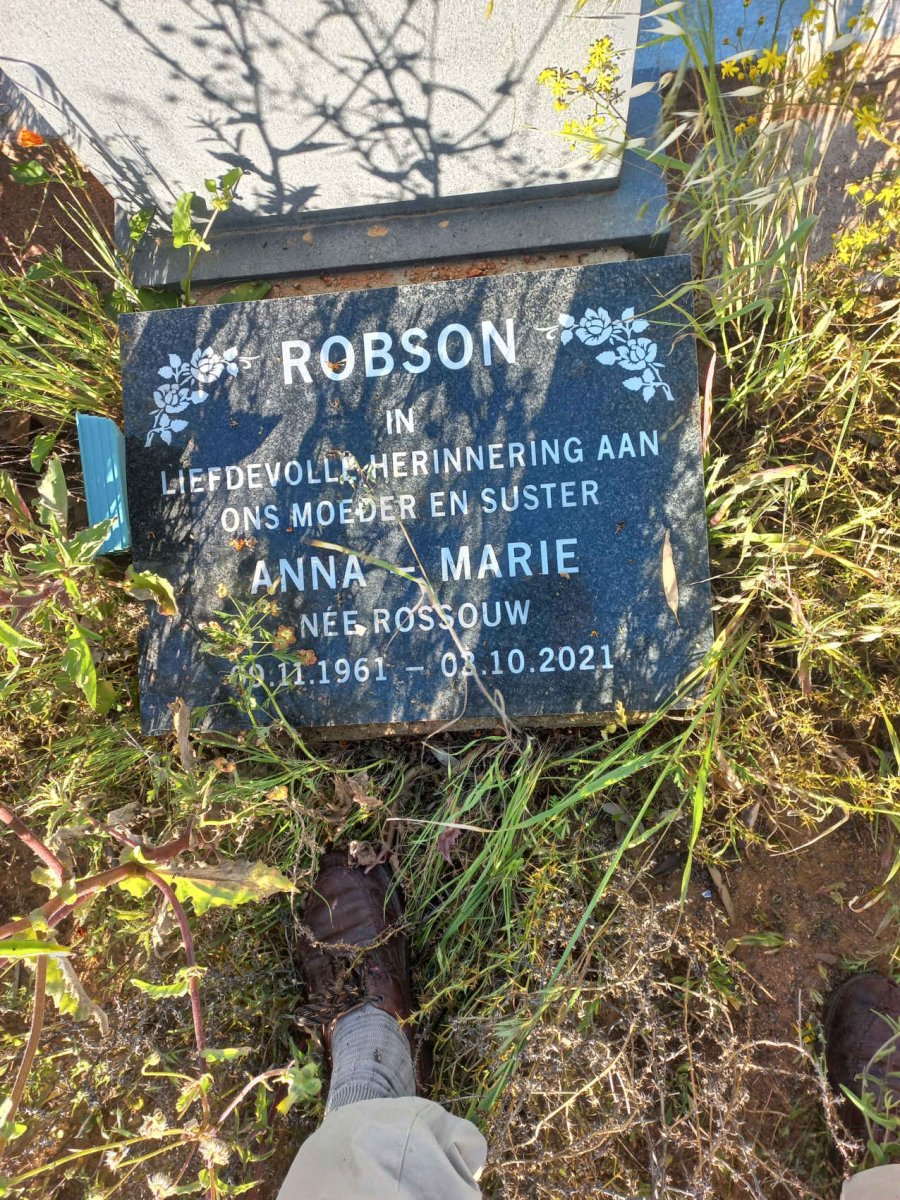 ROBSON Anna-Marie nee ROSSOUW 1961-2021