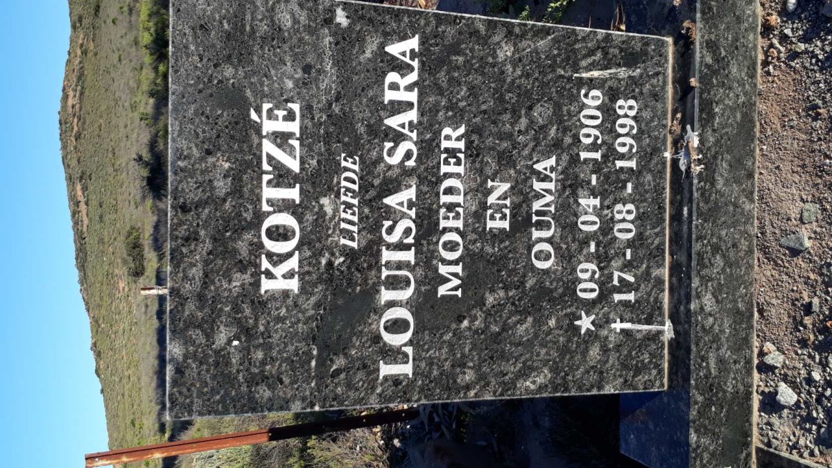 KOTZE Louisa Sara 1906-1998