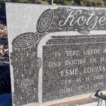 KOTZE Esme Louisa 1955-1975