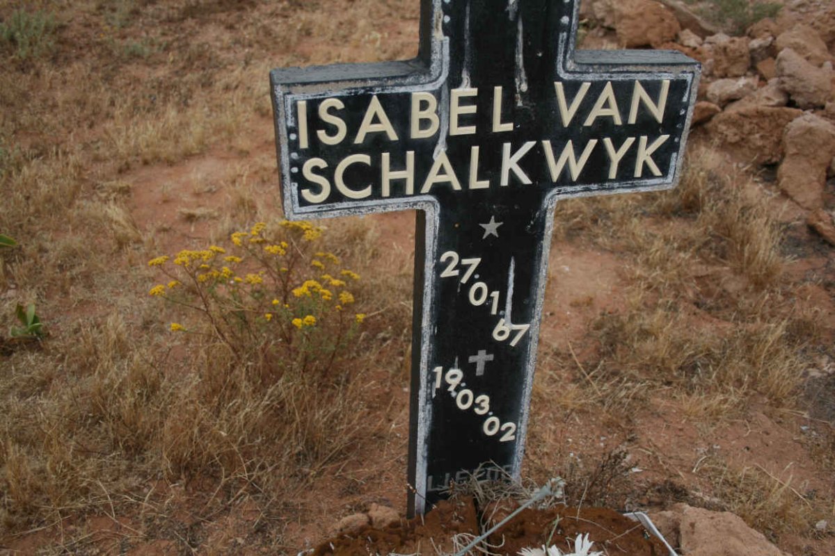 SCHALKWYK Isabel, van 1967-2002