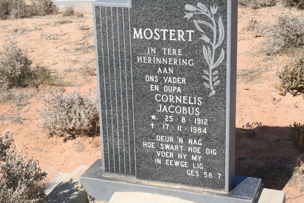 MOSTERT Cornelis Jacobus 1912-1984