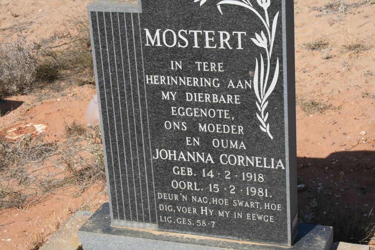 MOSTERT Johanna Cornelia 1918-1981