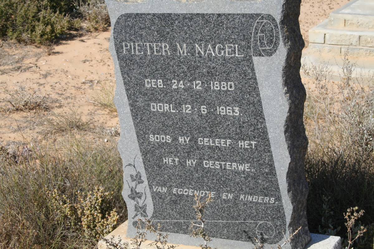 NAGEL Pieter M. 1880-1963
