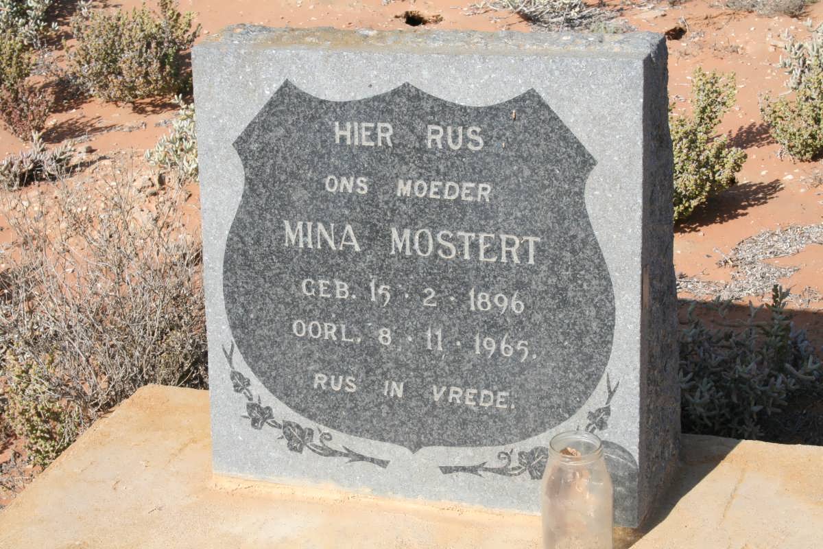 MOSTERT Mina 1896-1965