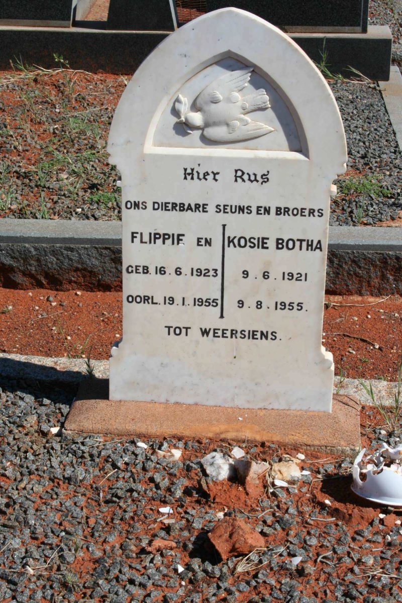 BOTHA Flippie 1923-1955 :: BOTHA  Kosie 1921-1955
