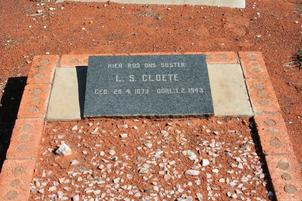 CLOETE L.S. 1873-1943