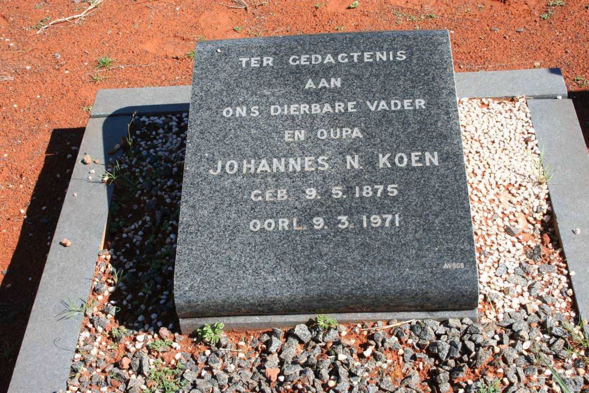 KOEN Johannes N. 1875-1971
