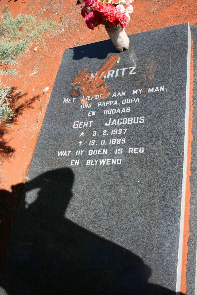 MARITZ Gert Jacobus 1937-1999
