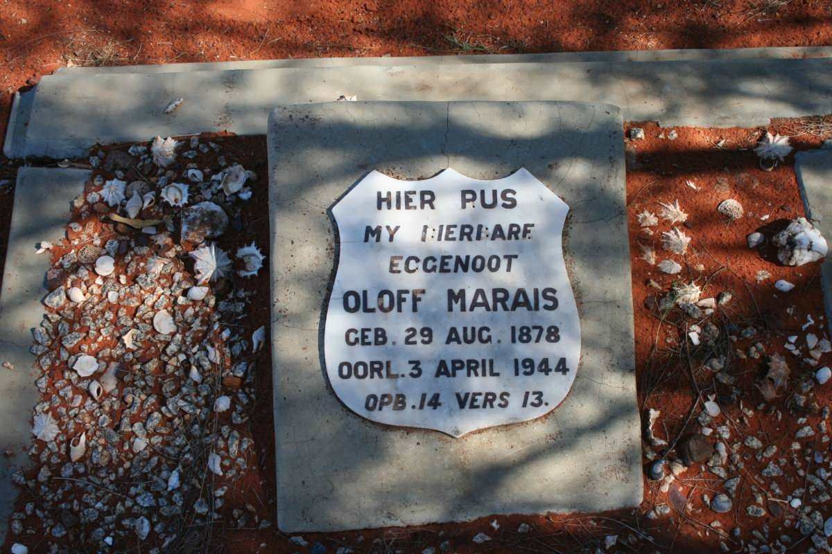 MARAIS Oloff 1878-1944