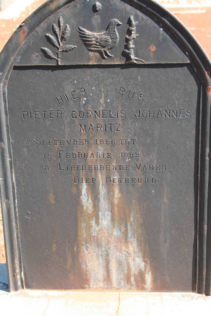 MARITZ Pieter Cornelis Johannes 1856-1932