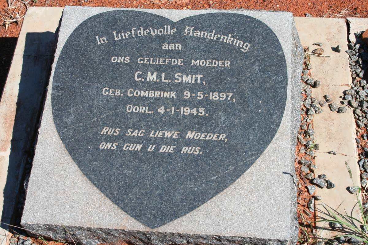 SMIT C.M.L. nee COMBRINK 1897-1945