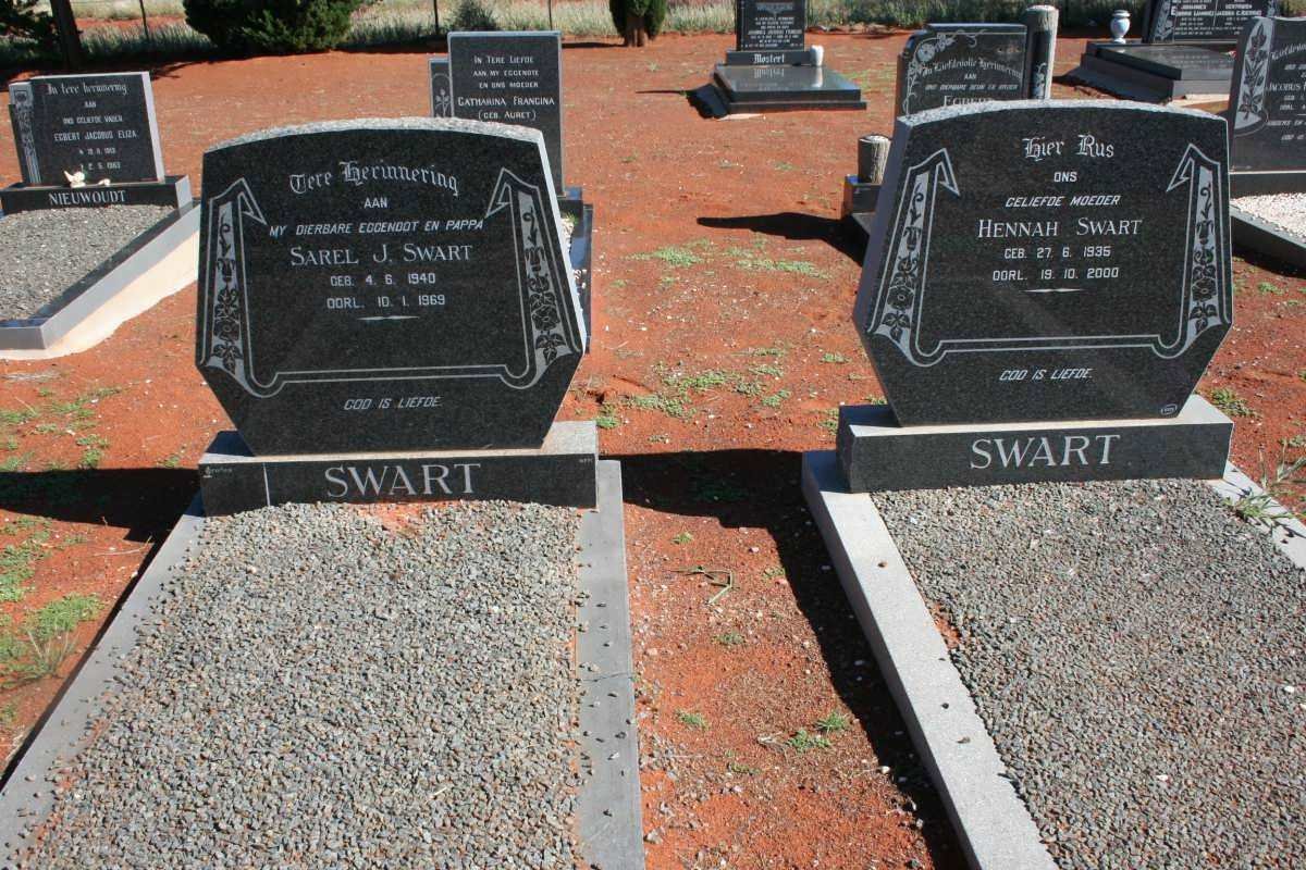 SWART Sarel J. 1940-1969 &amp; Hennah 1935-2000