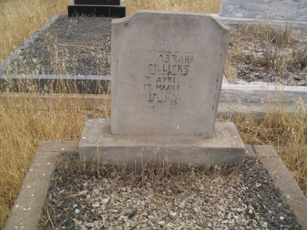 CILLIERS Jan Abraham 1882-1962