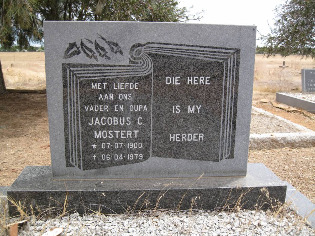MOSTERT Jacobus C. 1900-1979