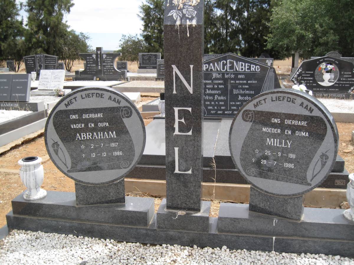 NEL Abraham 1917-1986 &amp; Milly 1911-1986