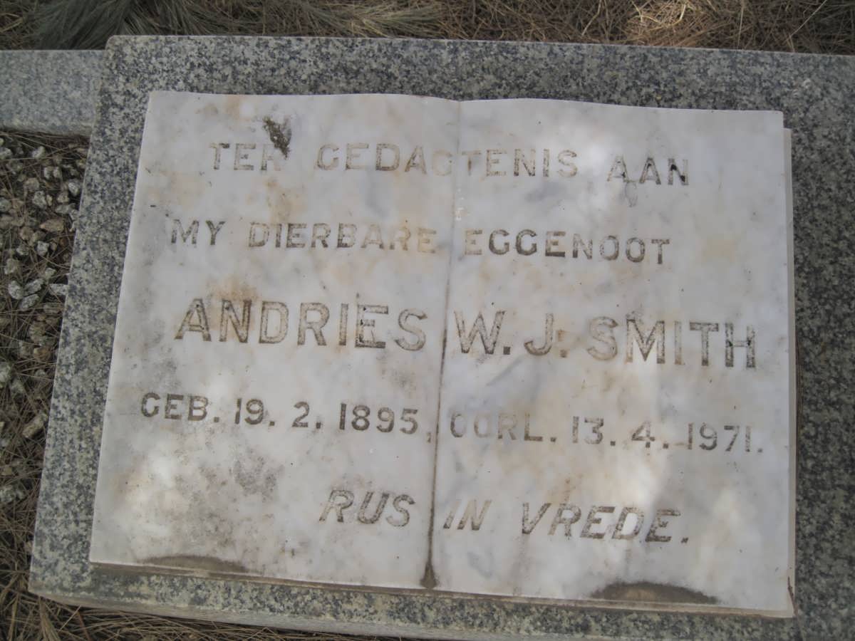 SMITH Andries W.J. SMITH 1895-1971