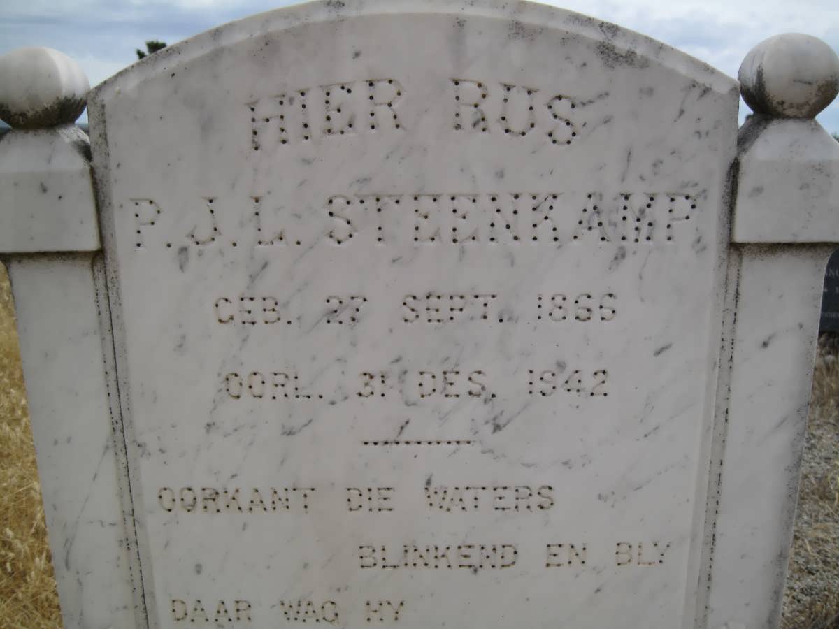 STEENKAMP P.J.L. 1866-1942