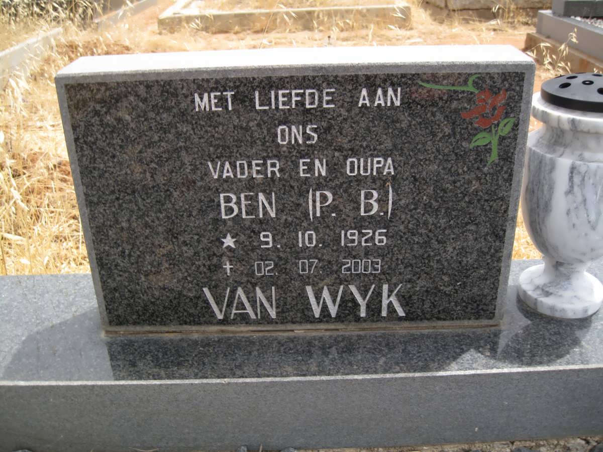 WYK P.B., van 1926-2003