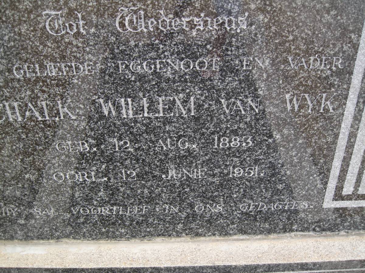 WYK Schalk Willem, van 1883-1951