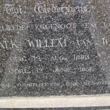 WYK Schalk Willem, van 1883-1951