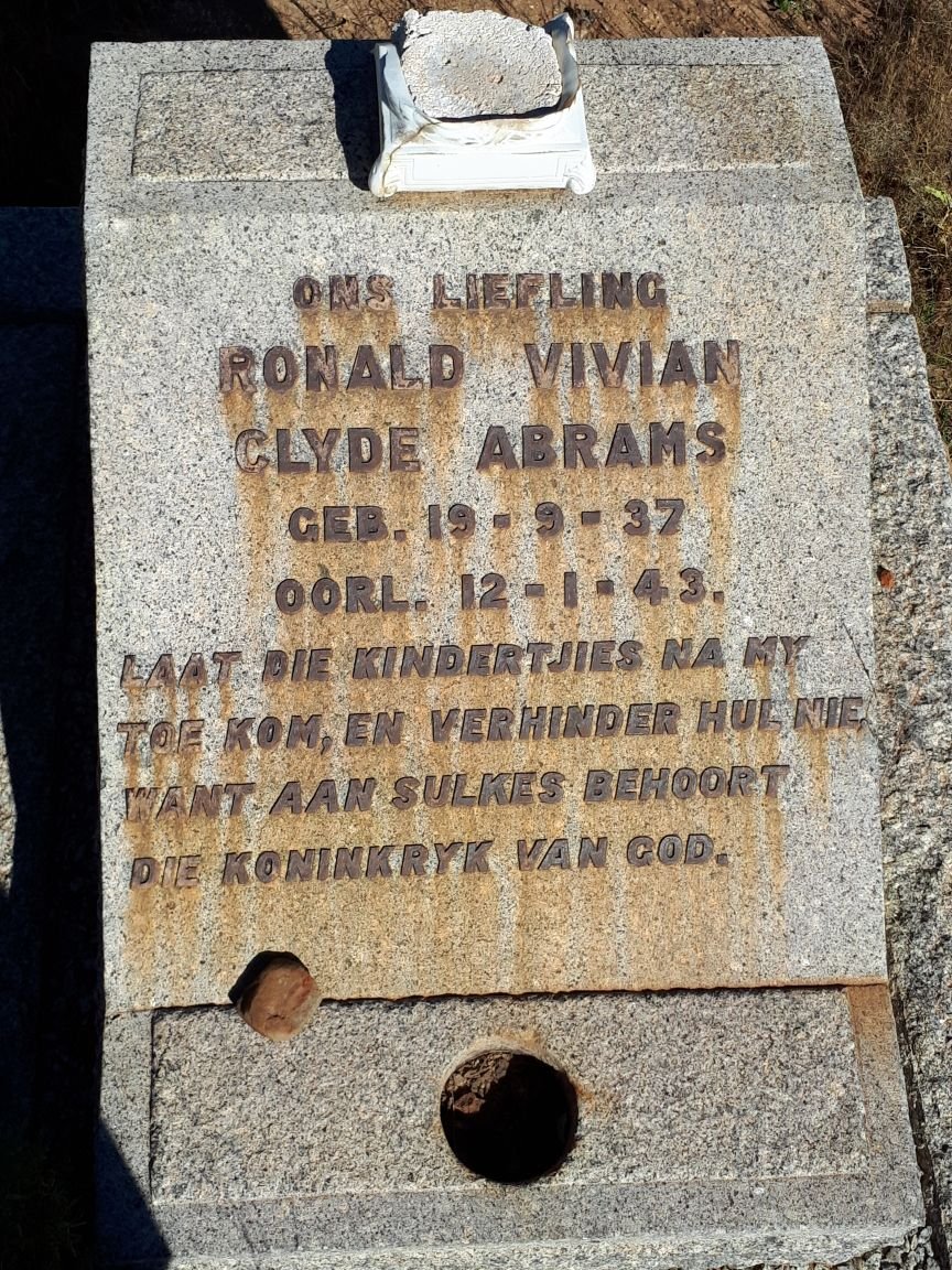 ABRAMS Ronald Vivian Clyde 1937-1943