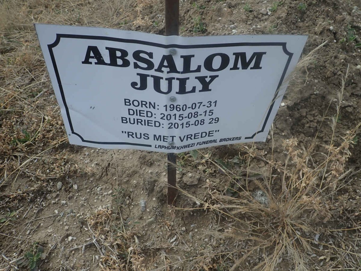 ABSALOM July 1960-2015