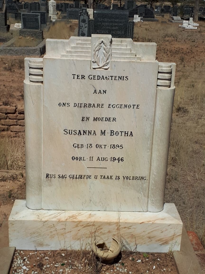 BOTHA Susanna M. 1895-1946