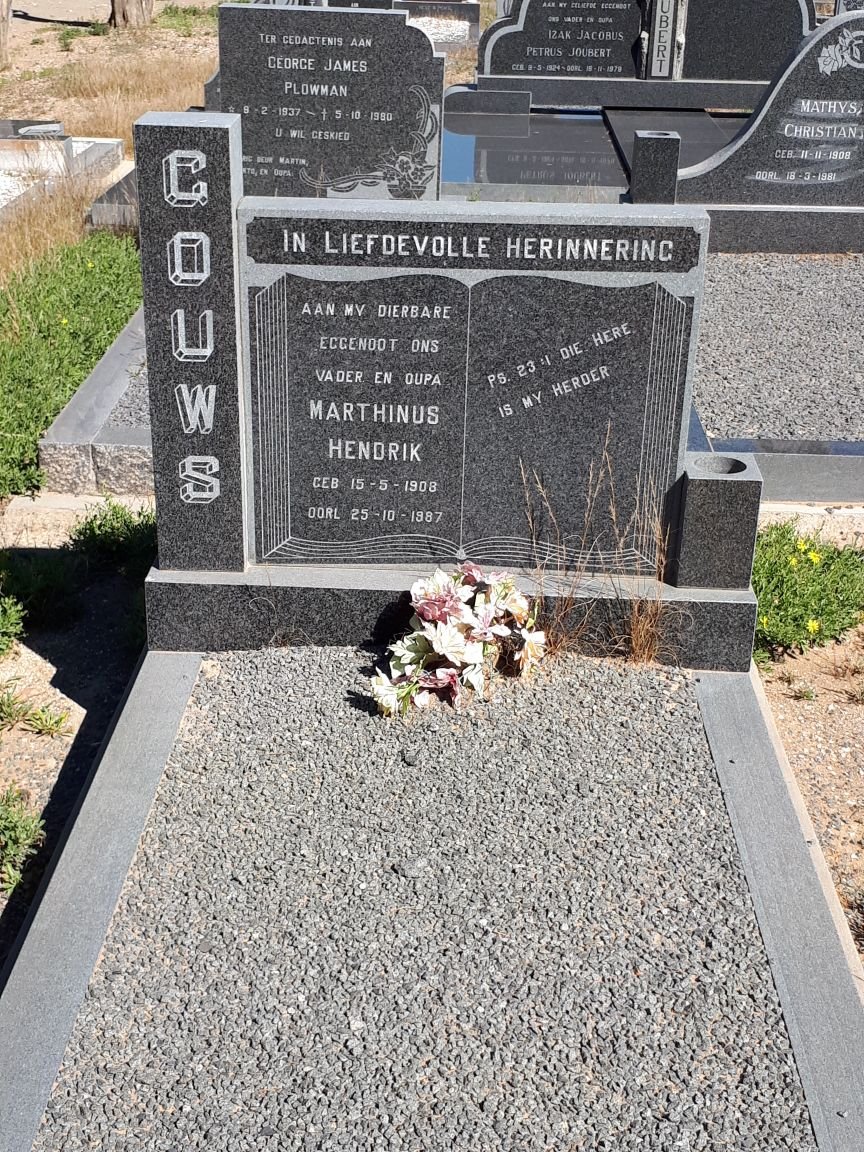 GOUWS Marthinus Hendrik 1908-1987