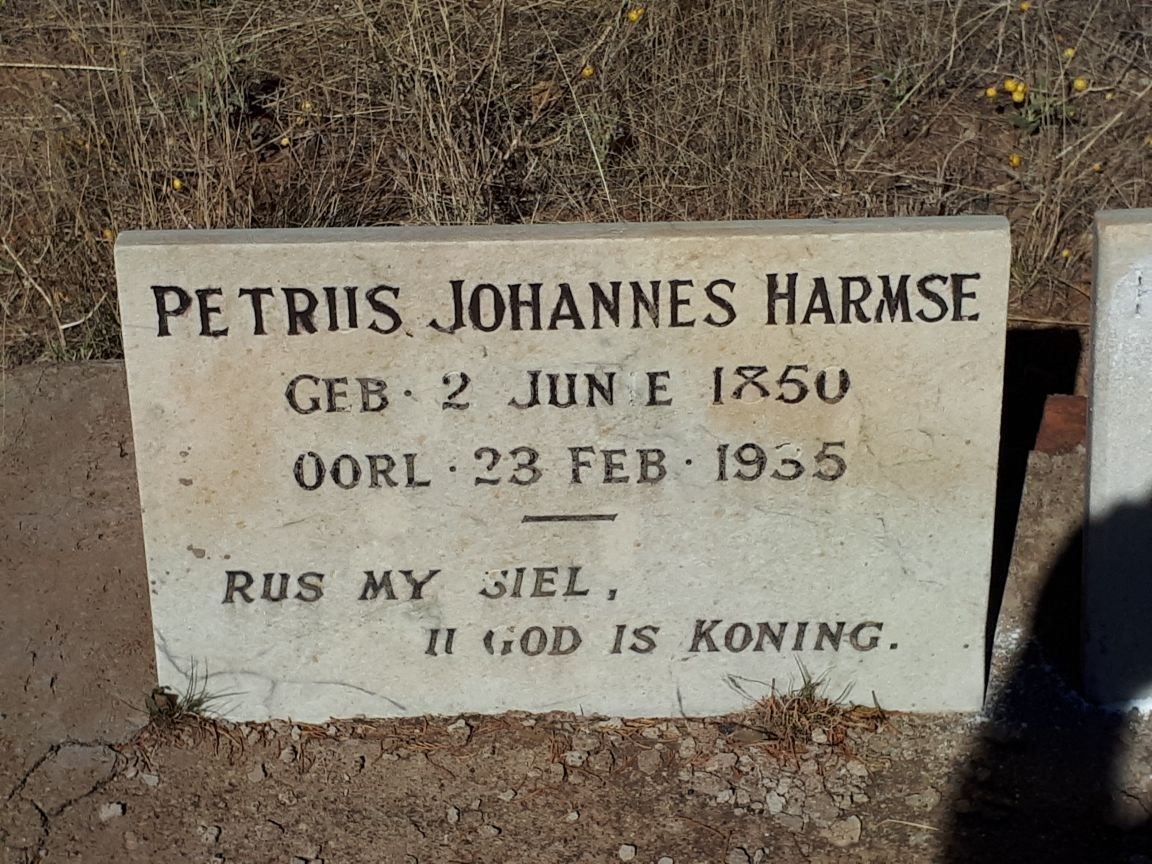 HARMSE Petrus Johannes 1850-1935